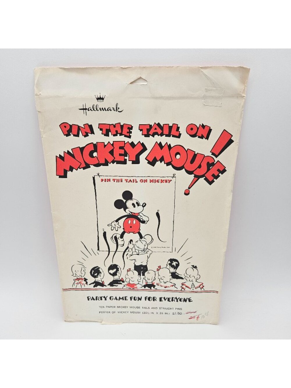 Vintage Hallmark Pin the Tail on Mickey Mouse Game Sealed
